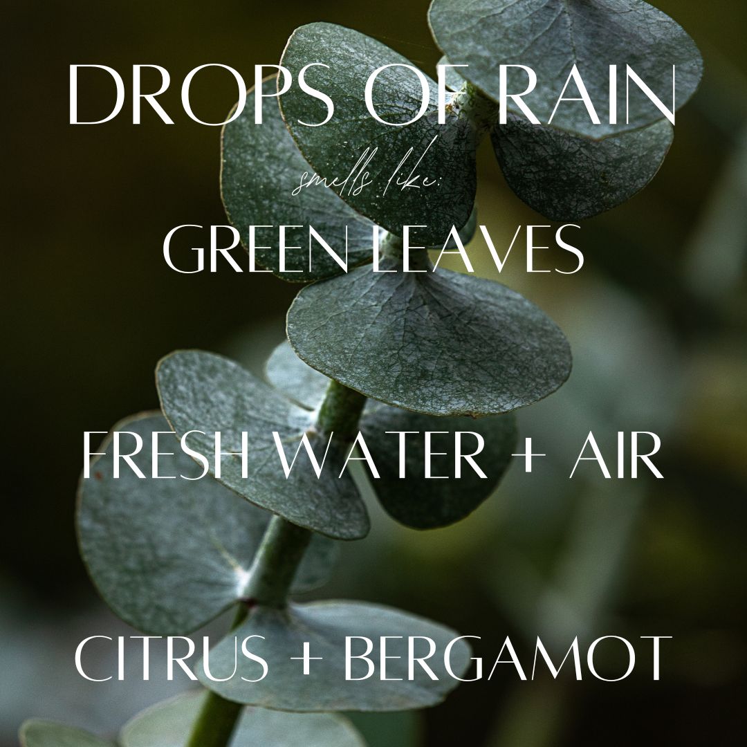 Drops of Rain - 7 Wick White Wood Dough Bowl Candle
