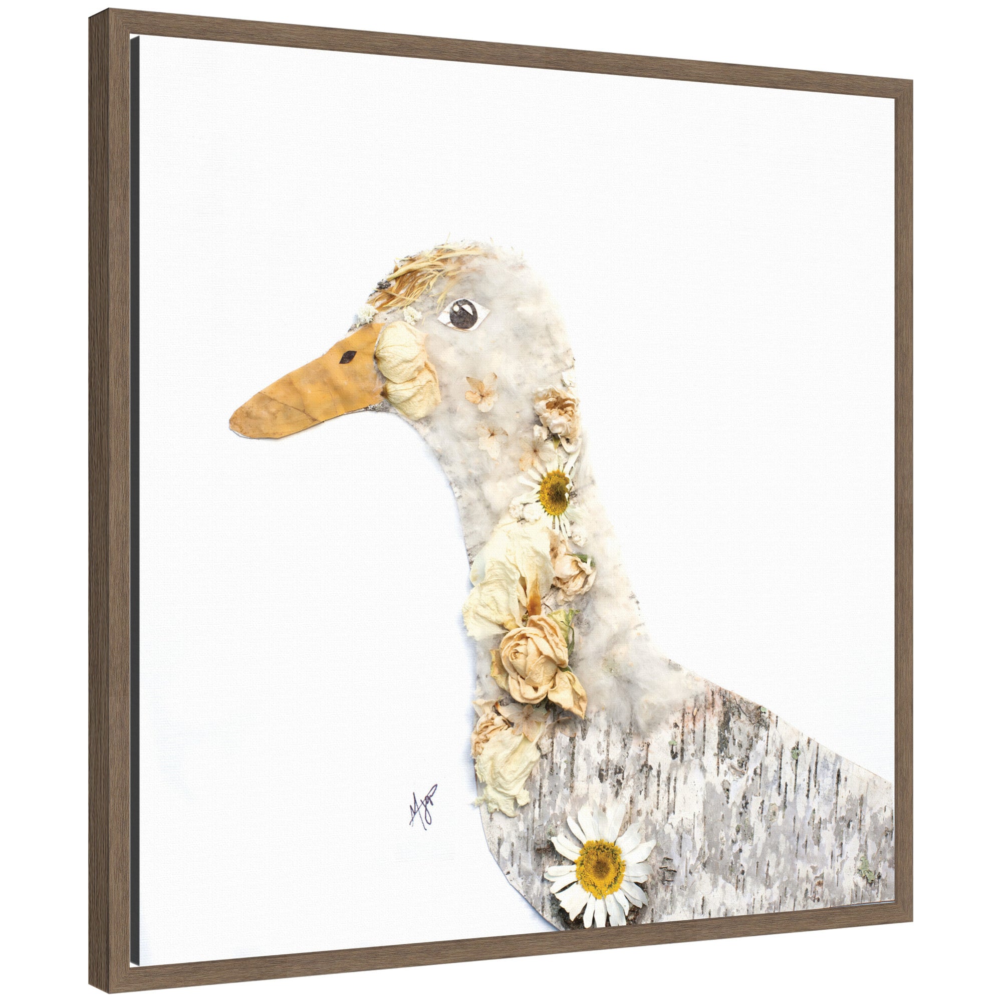Duck No. 1 by Madeline Jeppesen Framed Canvas Wall Art Print