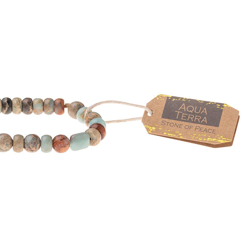 Aqua Terra Stone Bracelet - Stone of Peace