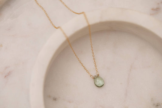 Green Amethyst Necklace