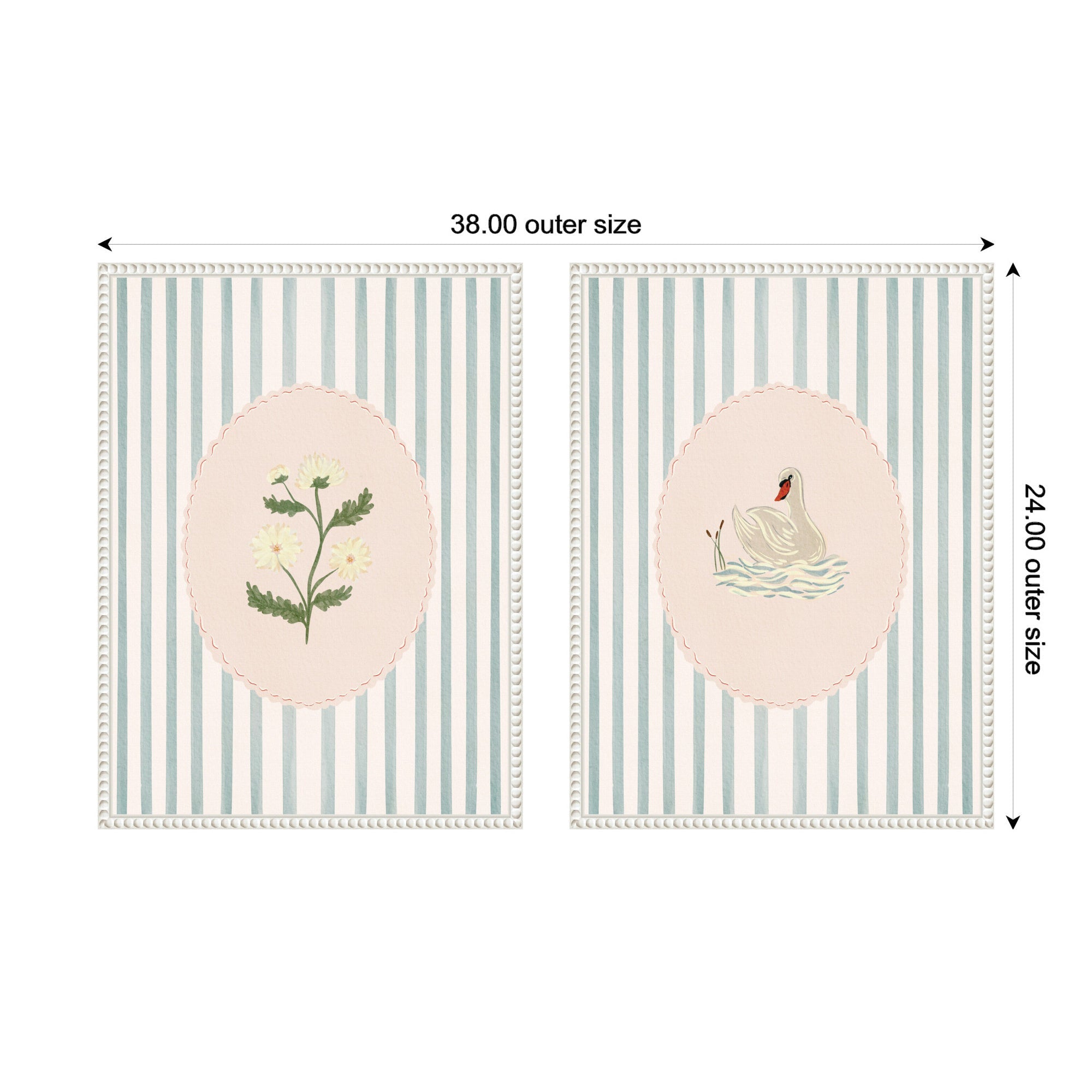Striped Heritage 2 Piece Framed Canvas Wall Art Set by Nikita Jariwala