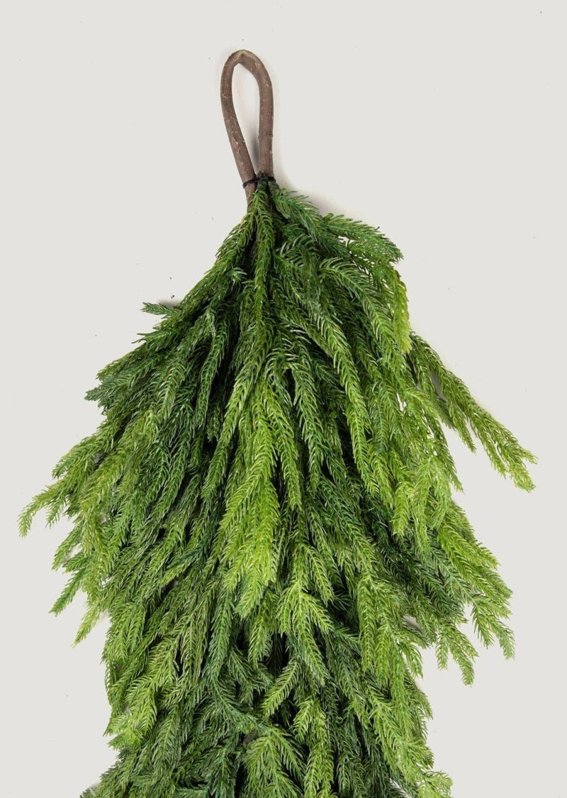 Afloral Real Touch Deluxe Norfolk Pine Garland - 96"