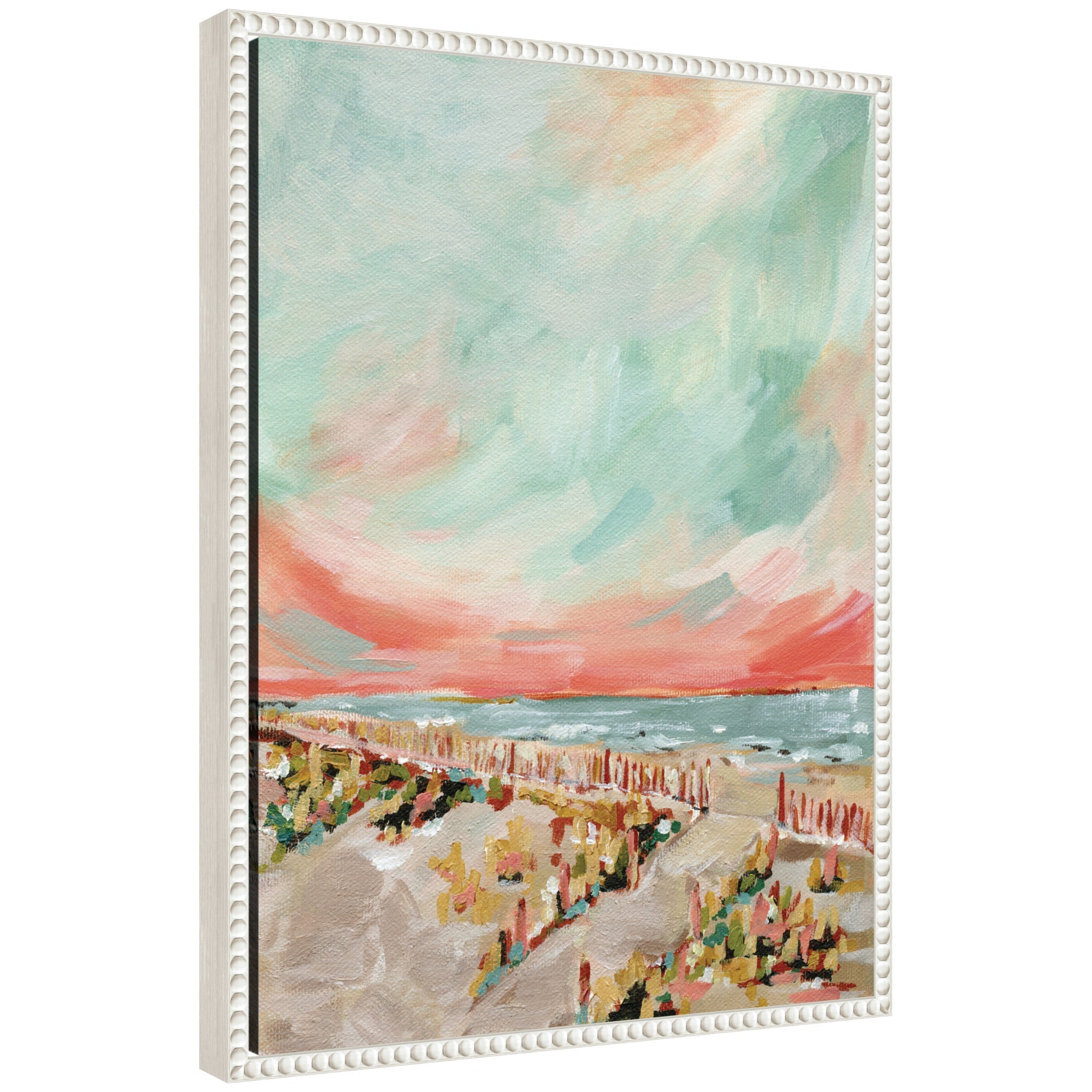 Sylvie Landscape 03 Beach Framed Canvas by Annie Quigley
