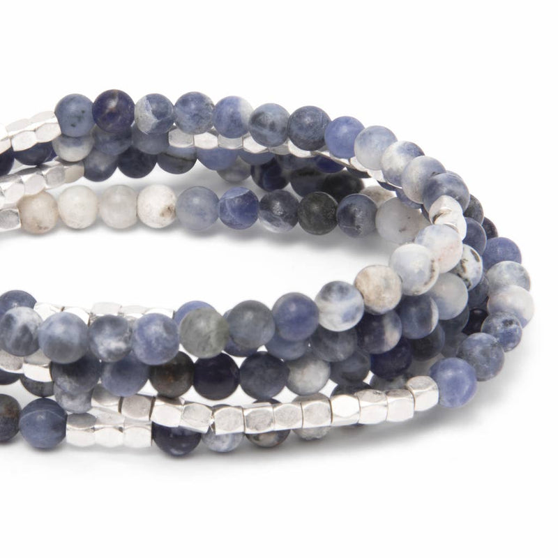 Stone Wrap Sodalite/Silver - Stone of Intuition