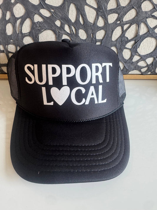 Support Local - Black Trucker