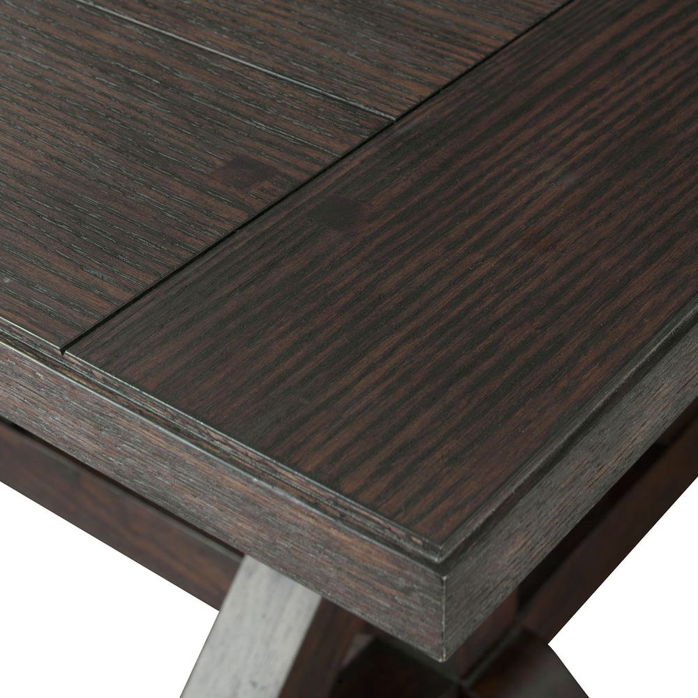 Charleston 98–118" Oak Extension Dining Table