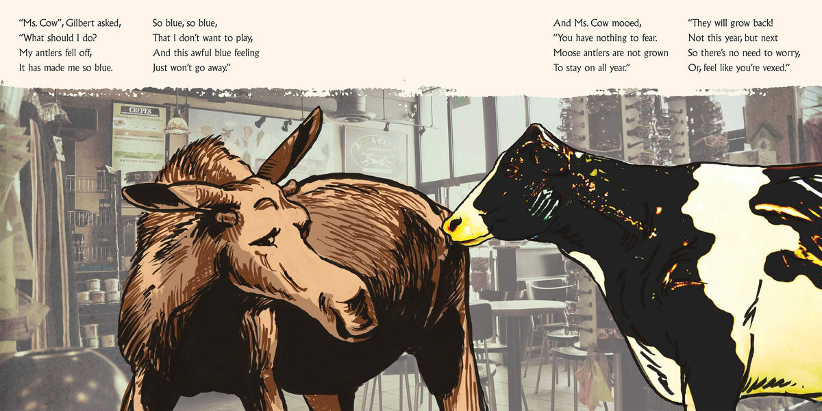 Gilbert the Moose Loses His Antlers - children's book