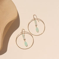 Druzy Glow Hoops