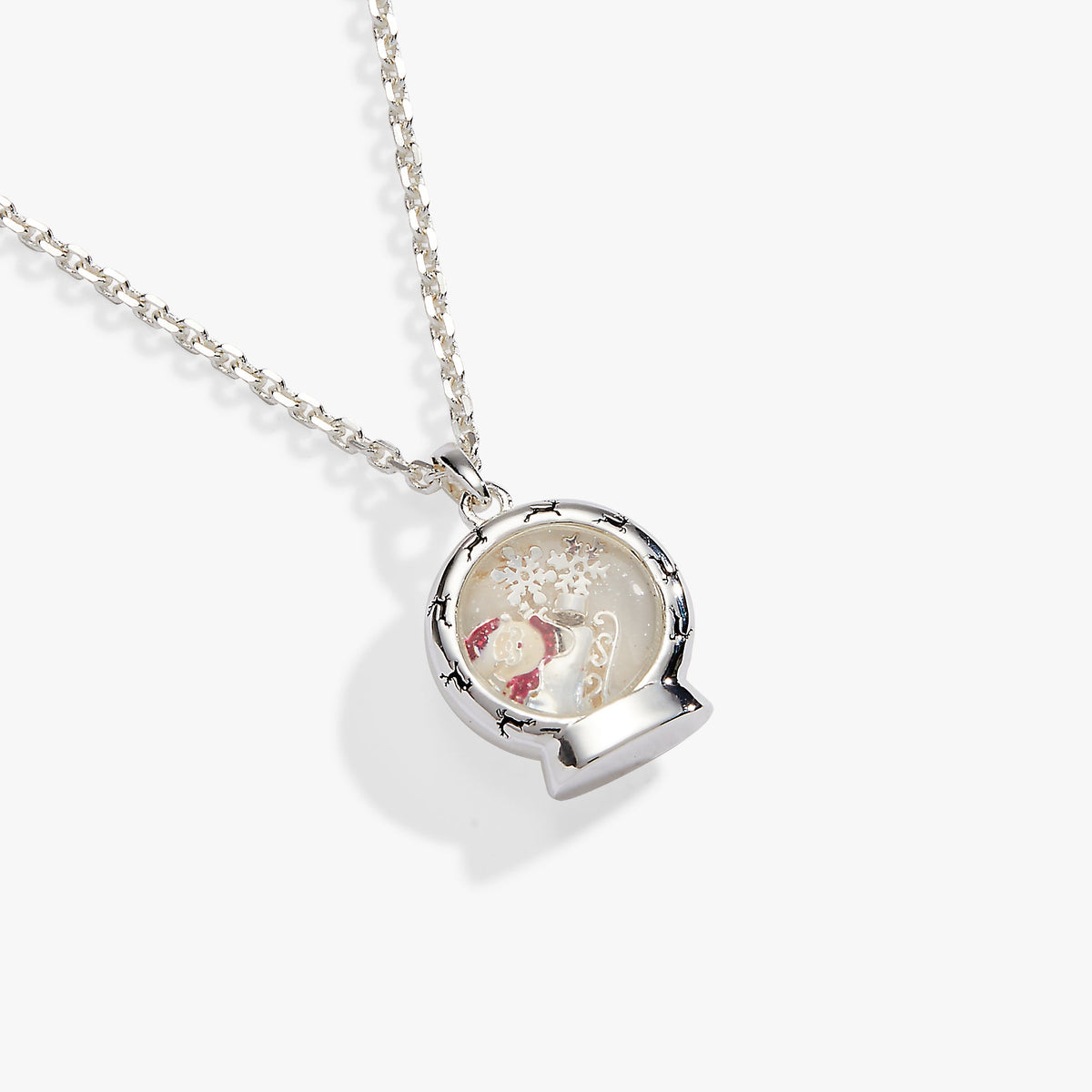 Santa's Sleigh Shaker Pendant