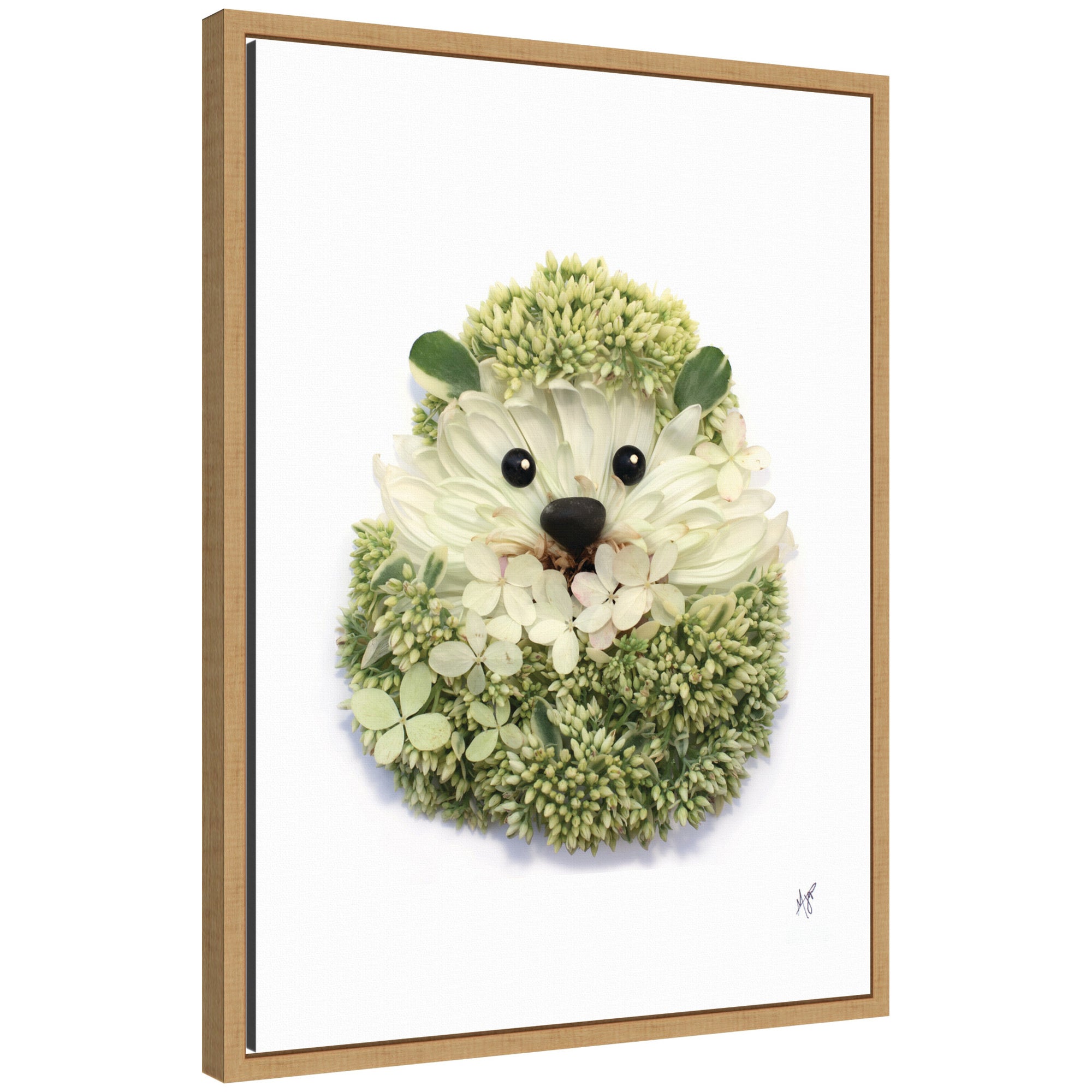 Hedgehog by Madeline Jeppesen Framed Canvas Wall Art Print