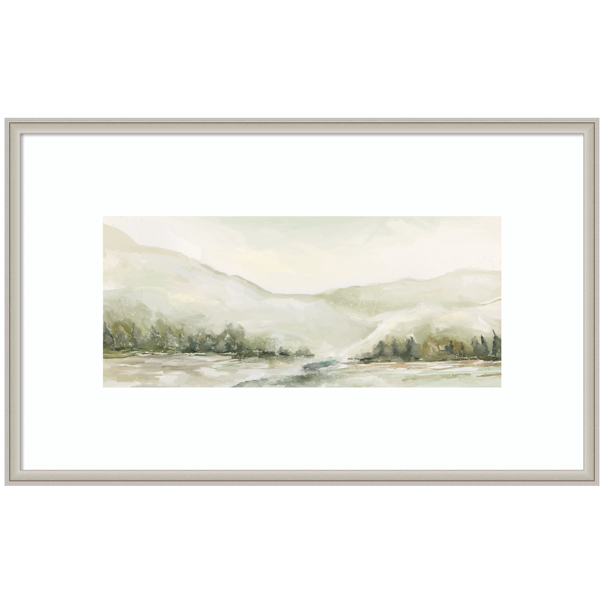 Winter Landscape No. 6 by Annie Quigley Framed Wall Art Print
