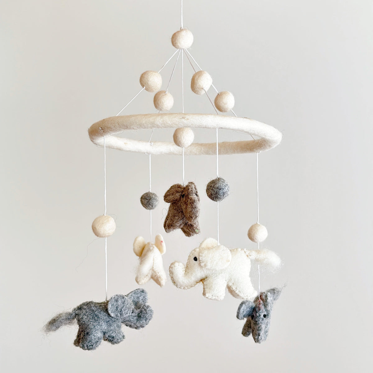 Felt Baby Mobile - Mini Elephant