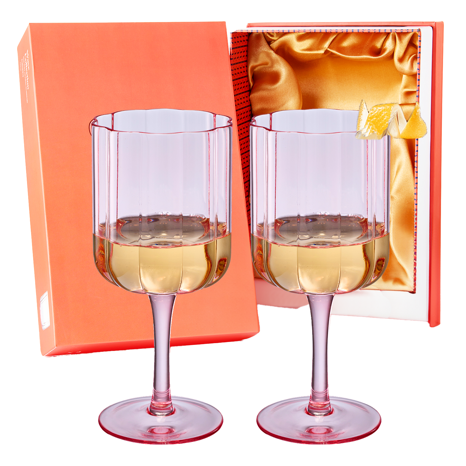 Flower Vintage Wine Glassware Set Of 2 13 Oz Colorful Cocktail Martini Champagne Glasses Prosecco Mi