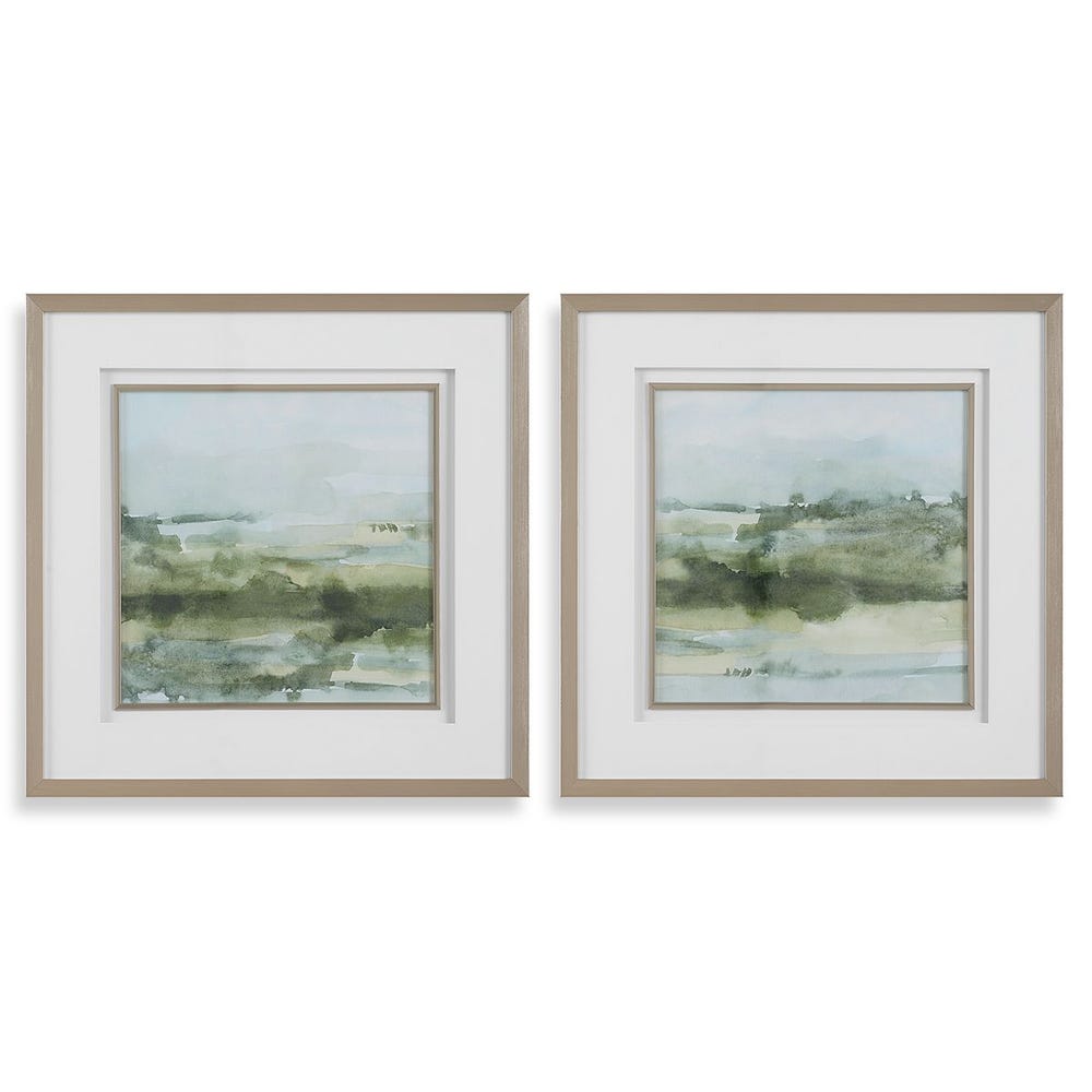 Sierra Sage Framed Landscape Prints, Set of 2