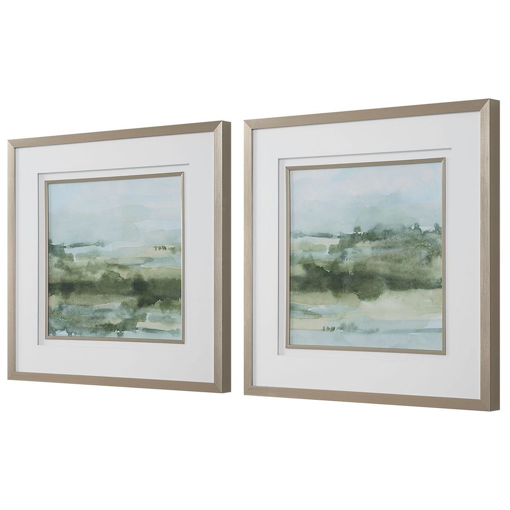 Sierra Sage Framed Landscape Prints, Set of 2