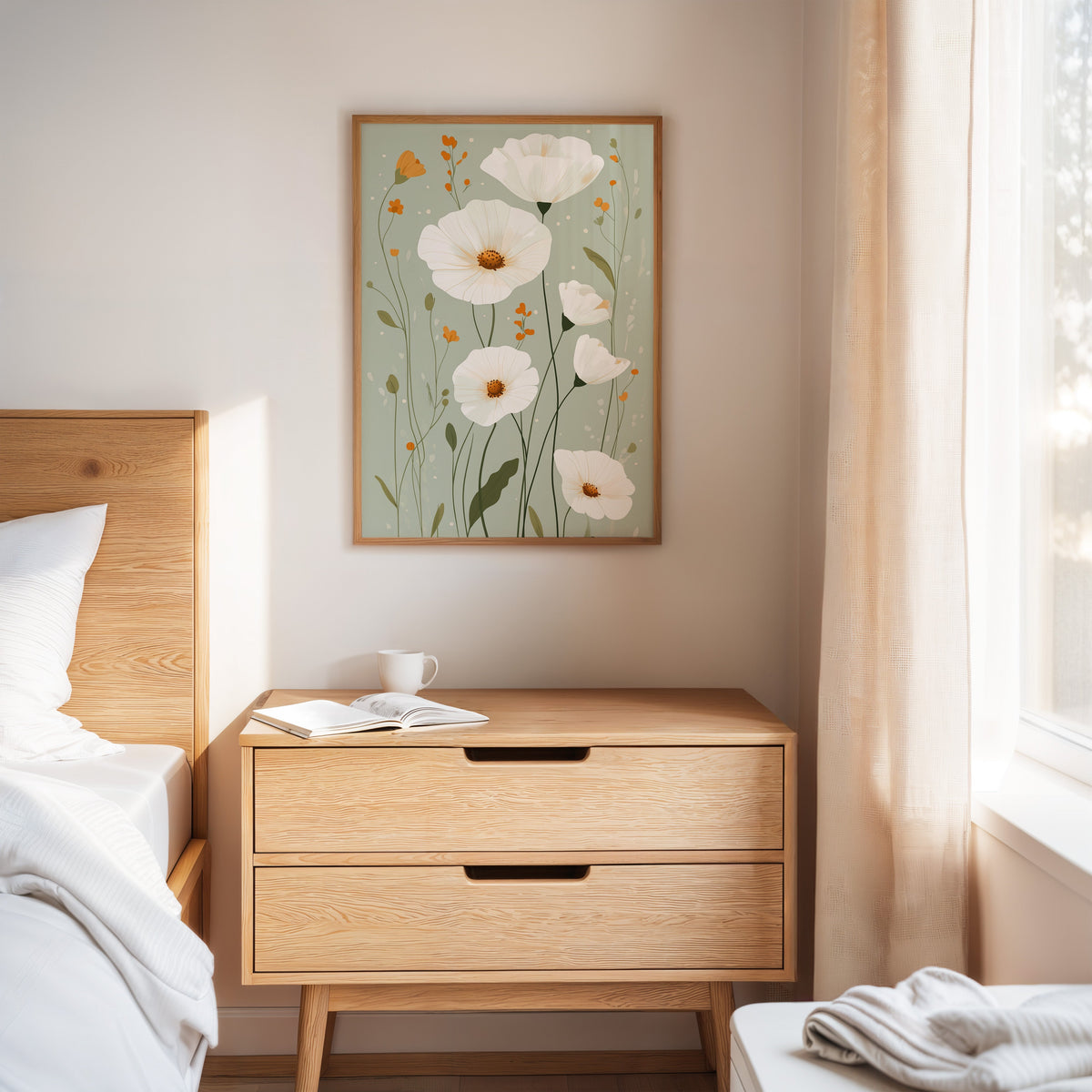 Tranquil Meadows - Modern Floral Canvas Art
