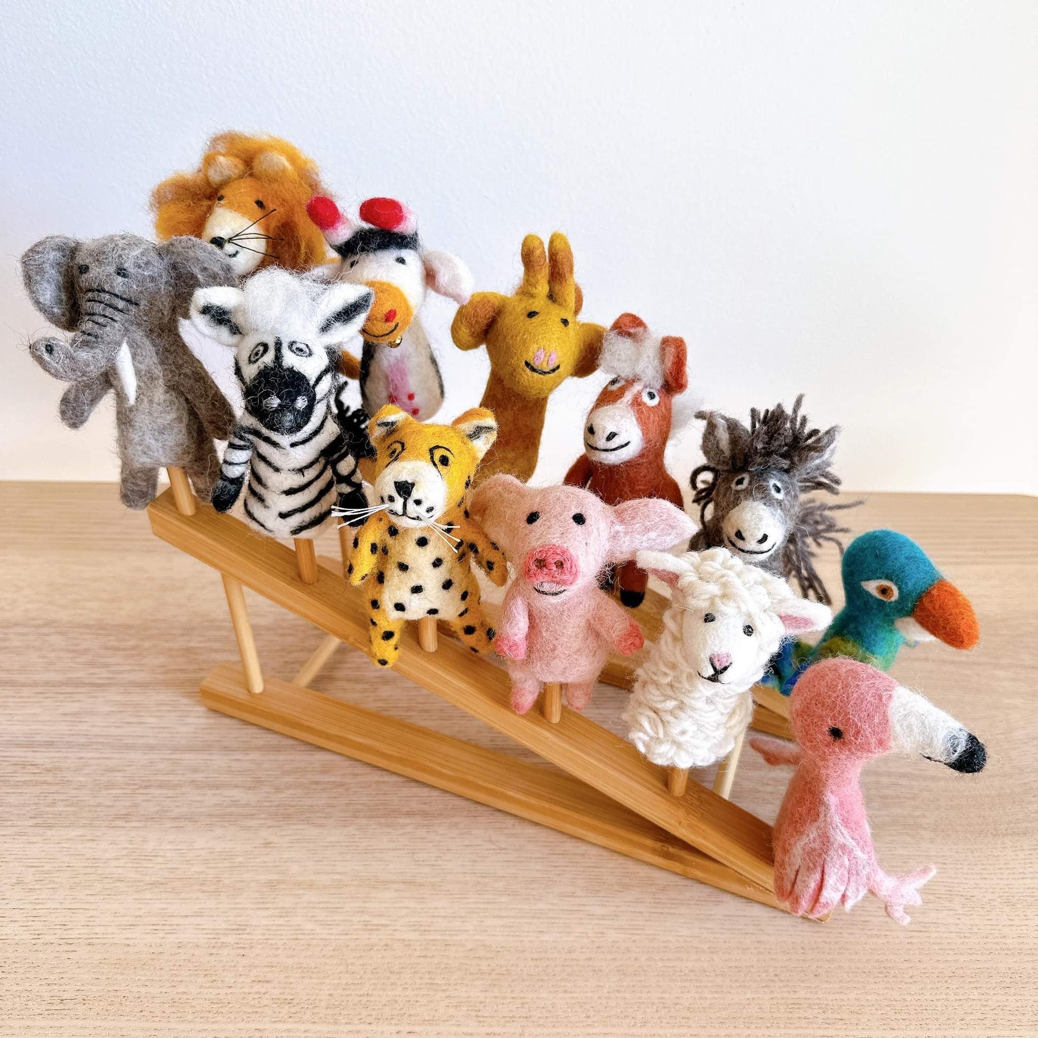Get your own Wool Felt Finger Puppet Set  (12 pieces)