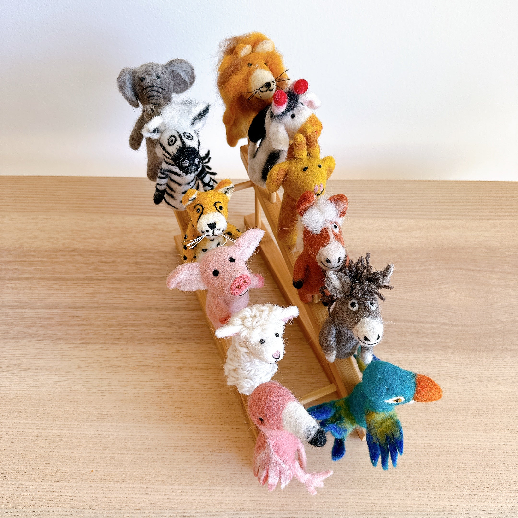 Get your own Wool Felt Finger Puppet Set  (12 pieces)