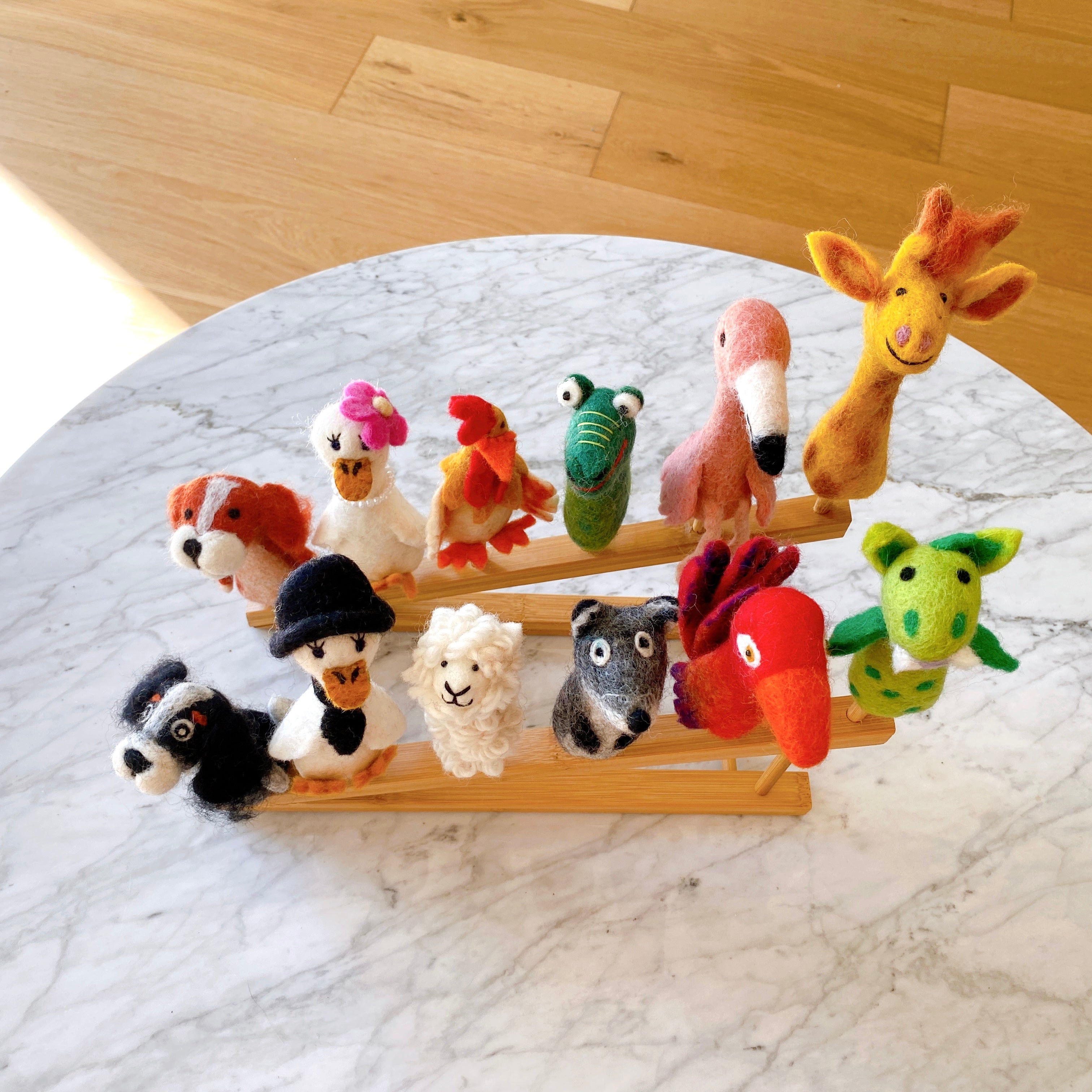 Get your own Wool Felt Finger Puppet Set  (12 pieces)