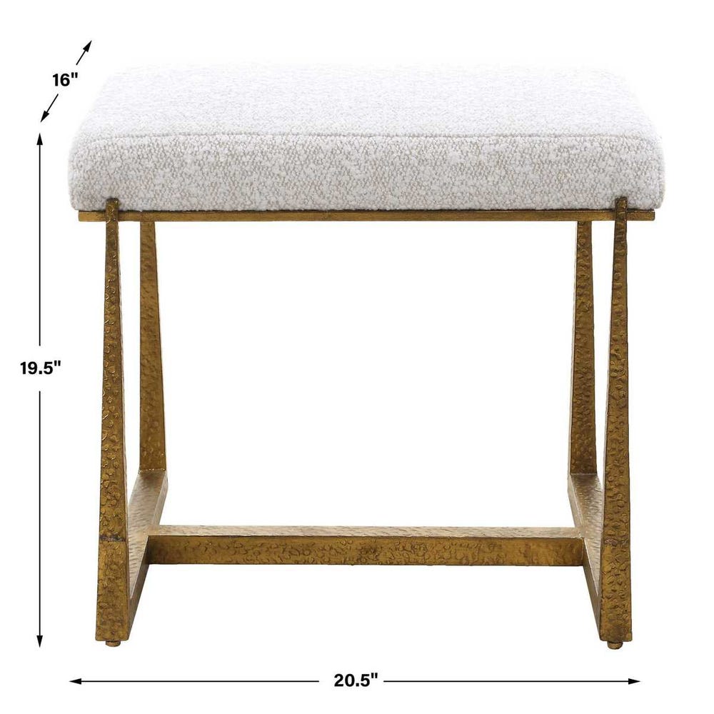 Ellery Antique Gold Small Bench