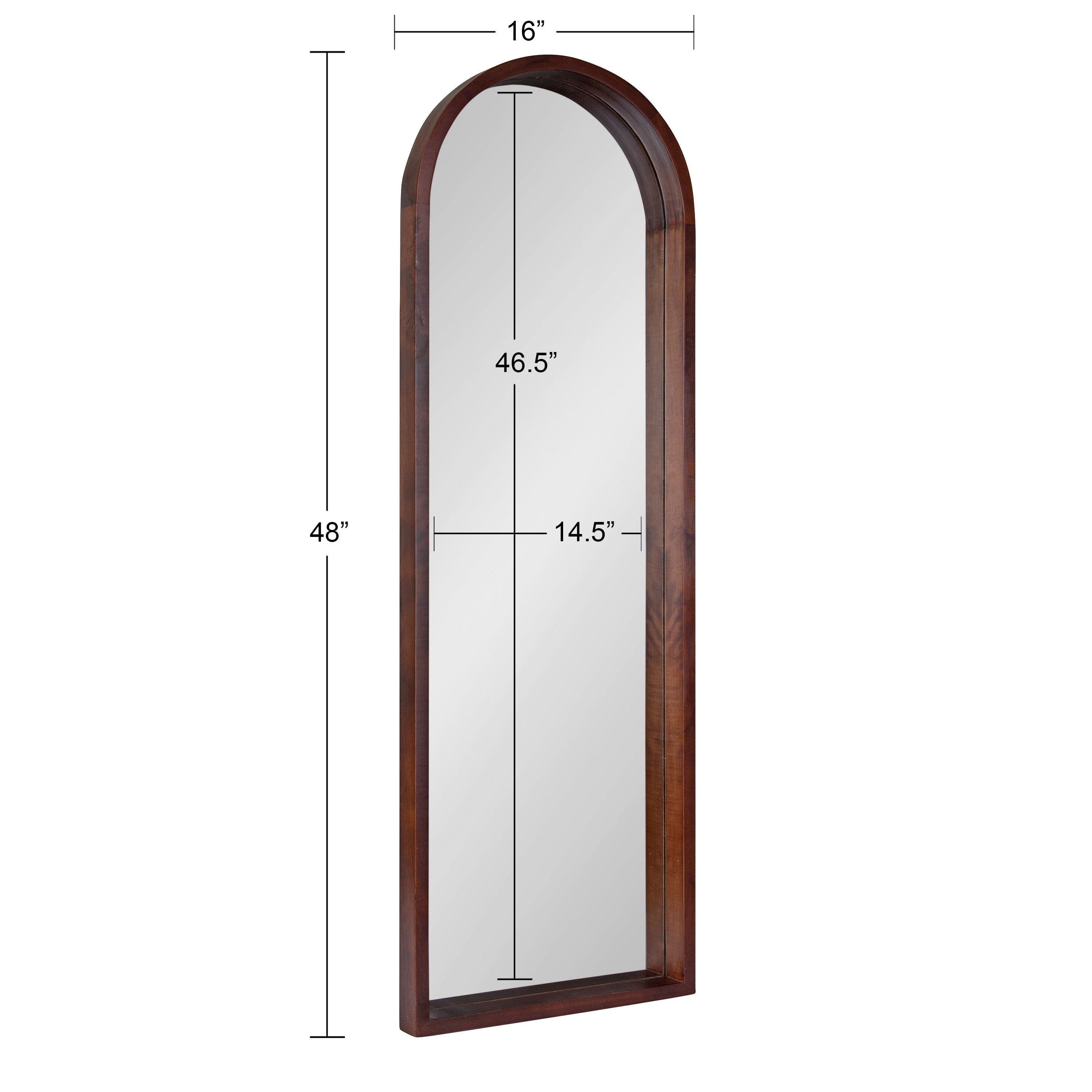 Hutton Wood Framed Arch Mirror