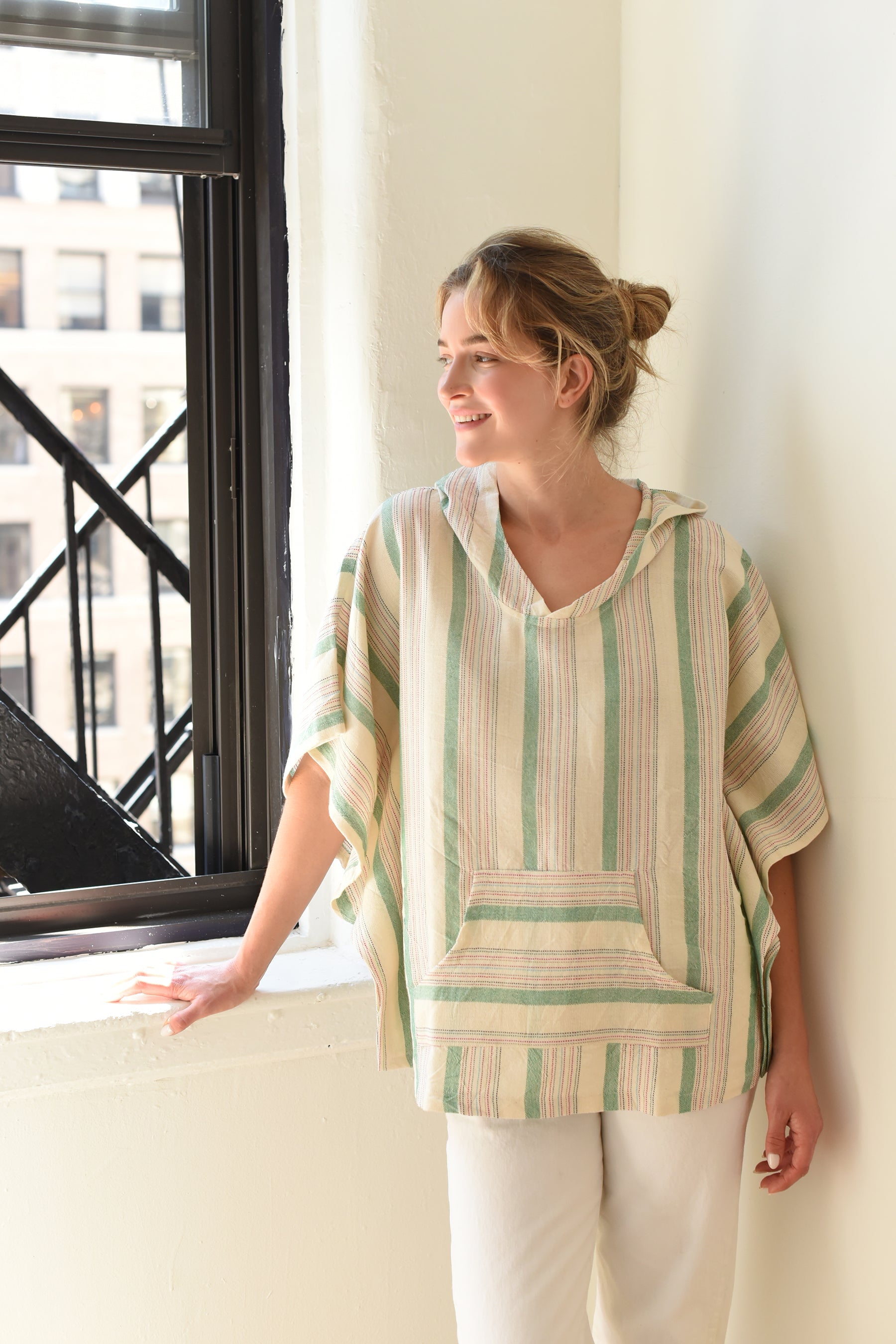 Blue Ivory Montauk Poncho