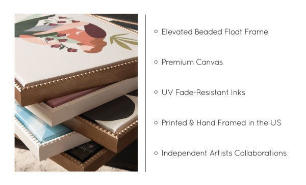 Sylvie Traditional Painterly Summer Meadows Framed Canvas Art Set by The Creative Bunch Studio