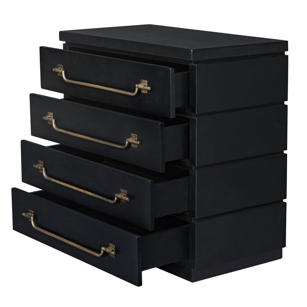 Chest with drawers open