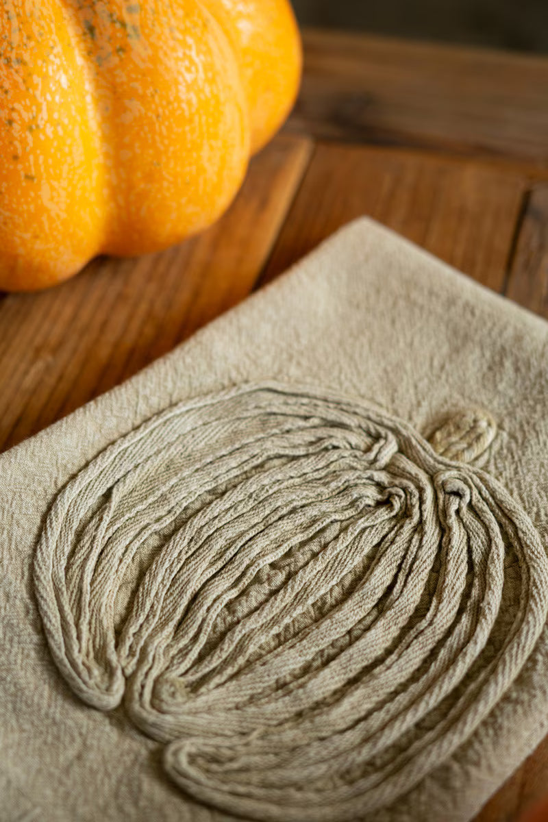 Harvest Manor Embroidered Tea Towel Set