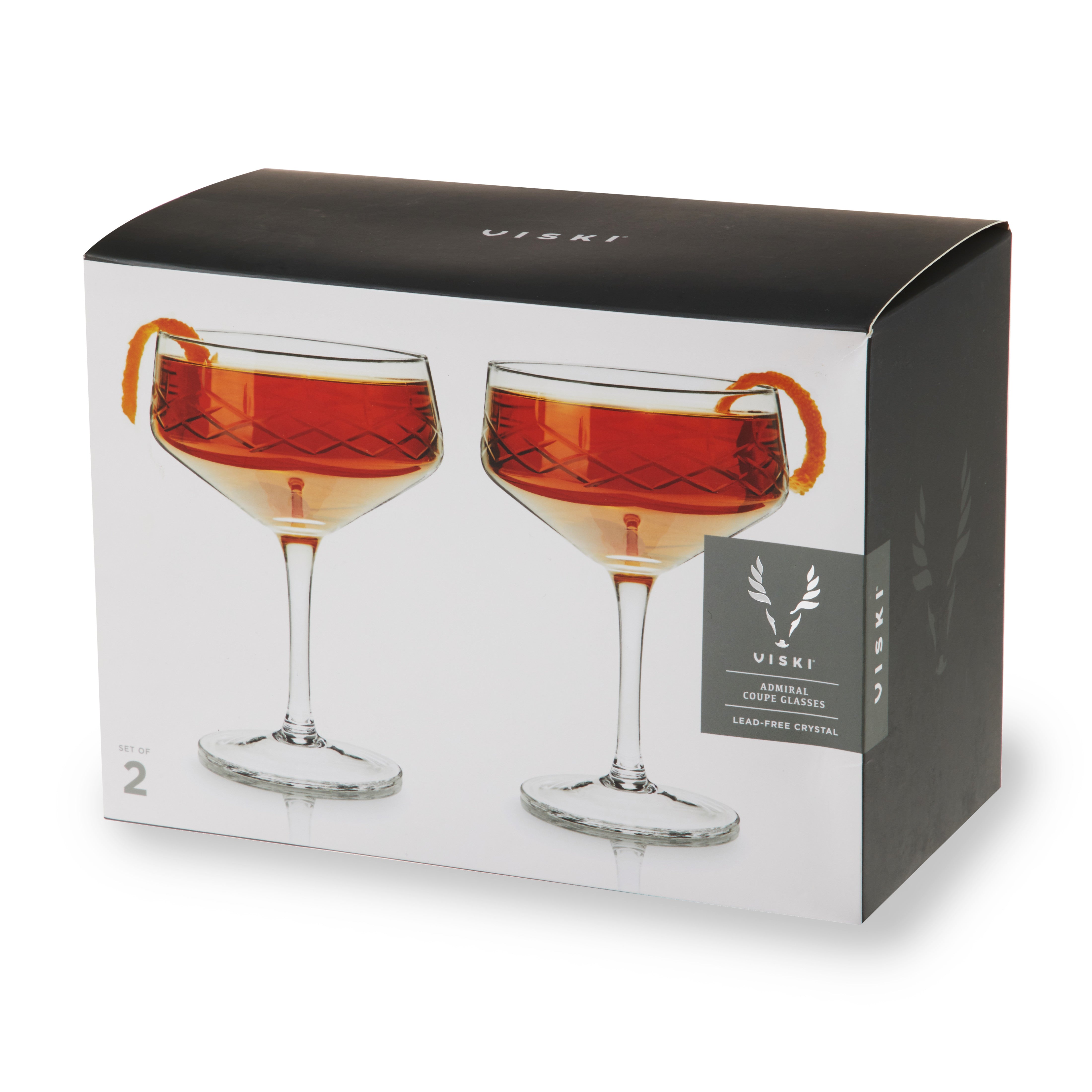 Admiral Crystal Coupe Glasses