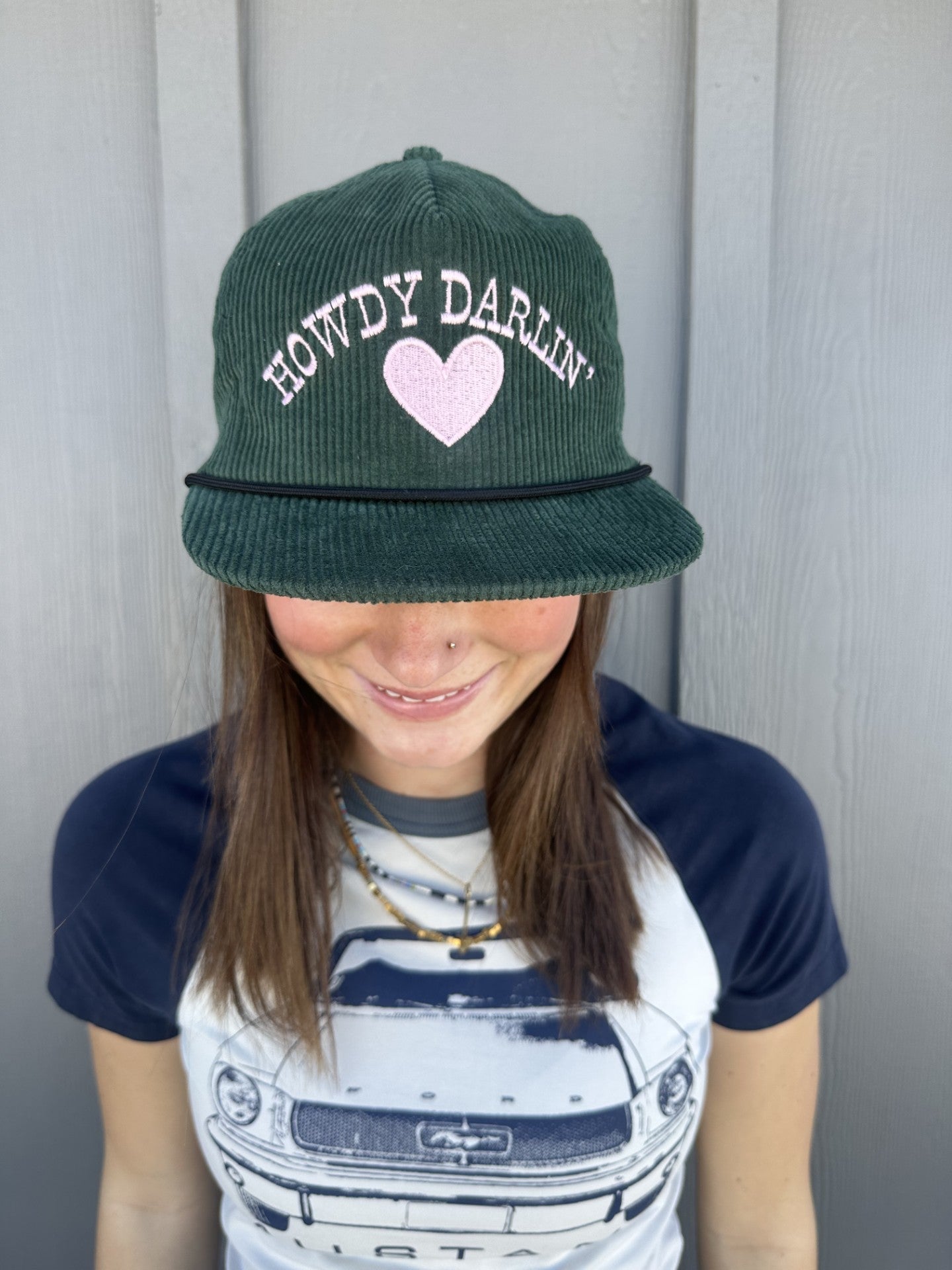 Howdy Darlin' - Corduroy Rope Snapback Hat