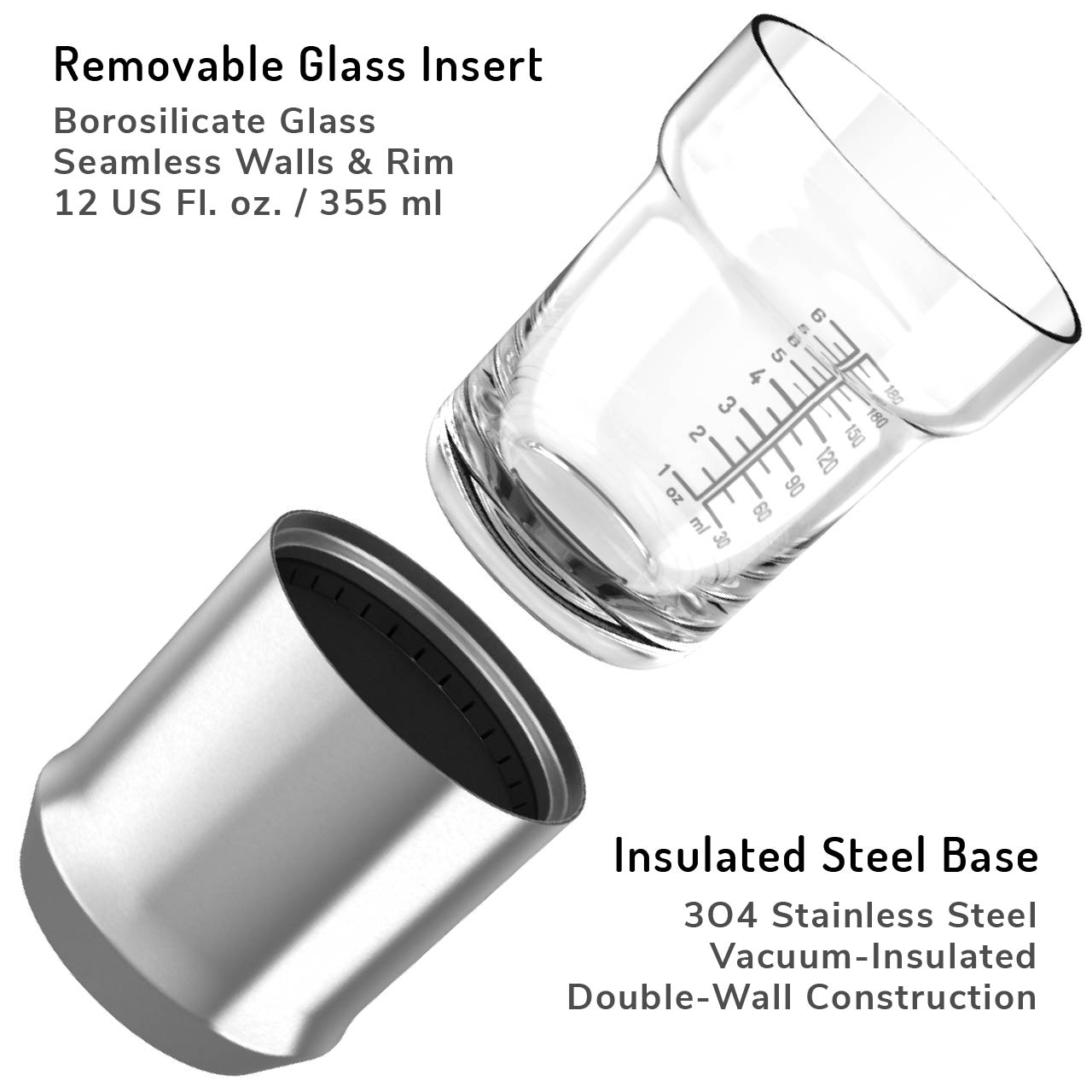Hybrid Rocks Glass | Set of 2
