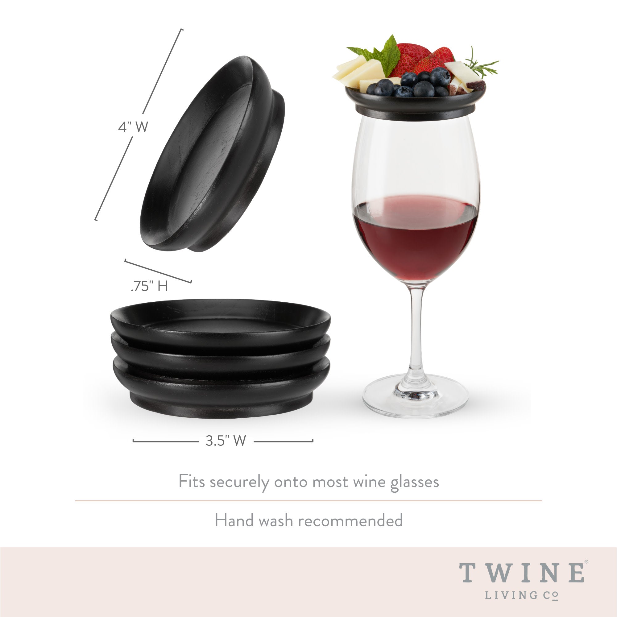 Wine Glass Topper Appetizer Plates
