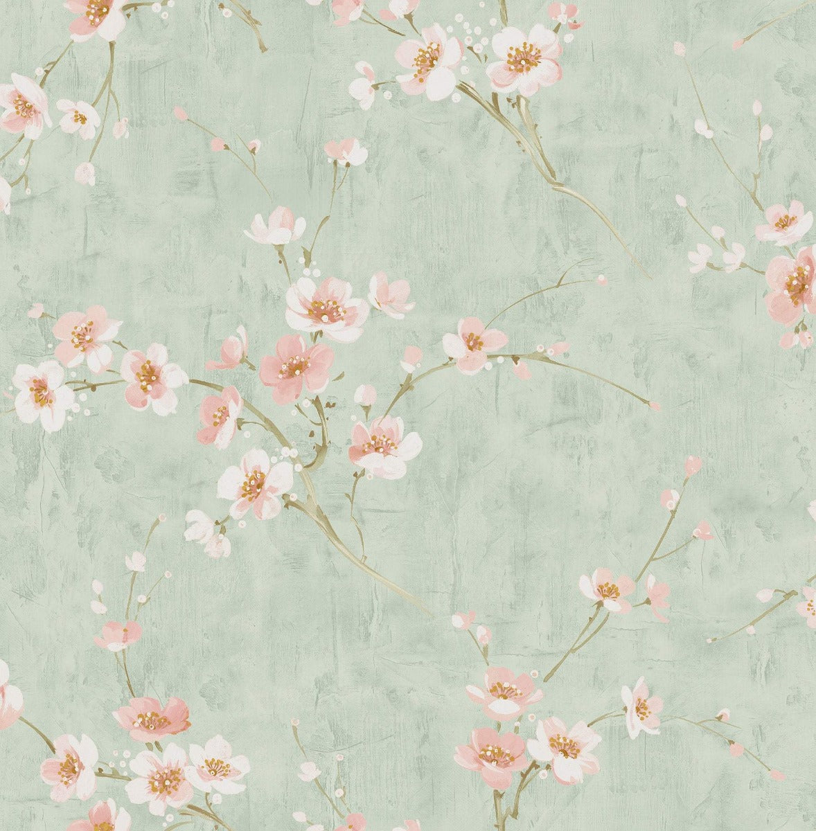 Koi Silk Road Floral Unpasted Wallpaper