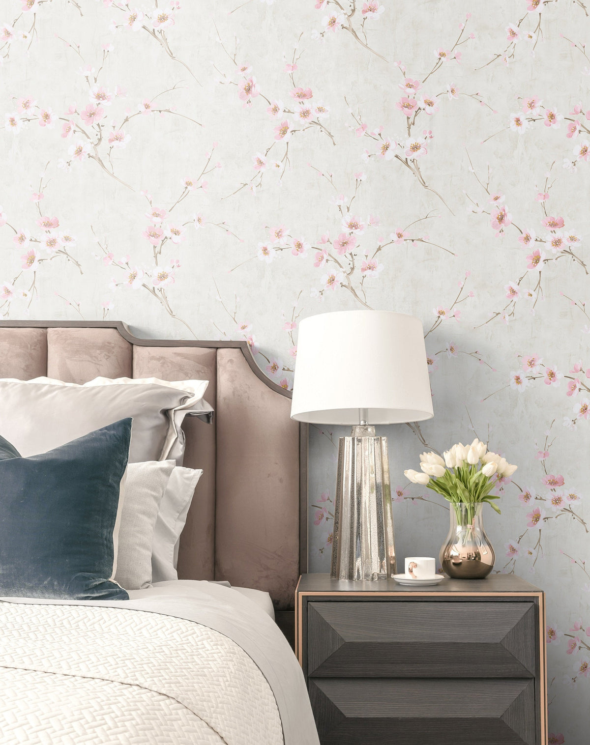 Koi Silk Road Floral Unpasted Wallpaper