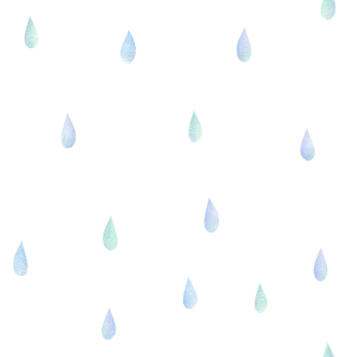 Day Dreamers Falling Raindrops Unpasted Wallpaper