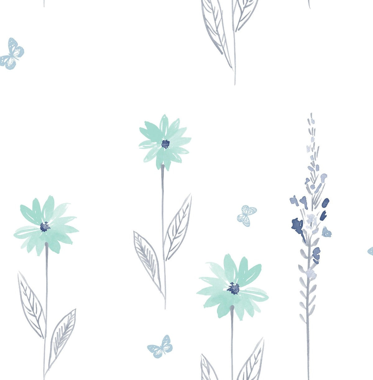 Day Dreamers Daisy Field Floral Unpasted Wallpaper