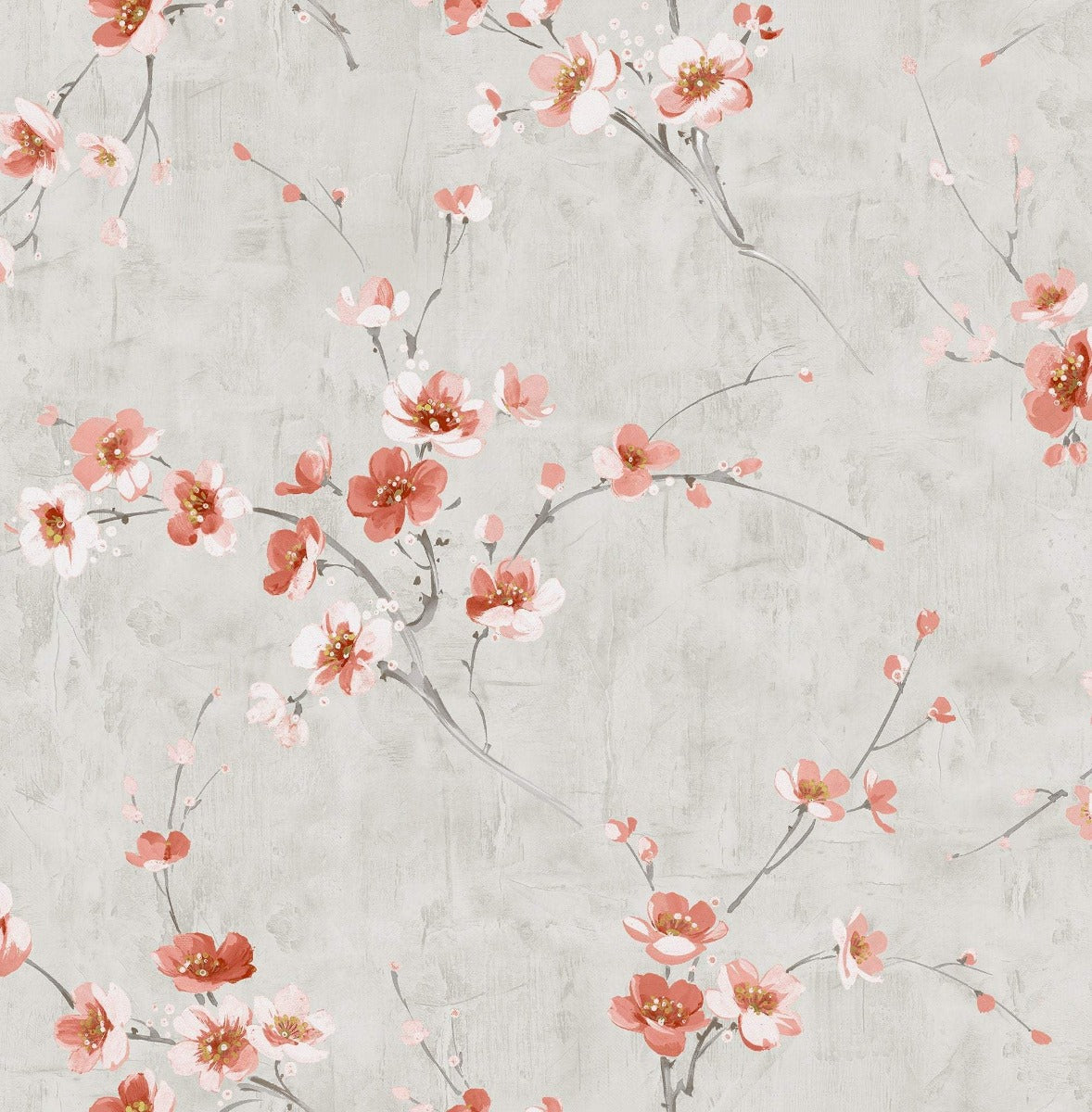Koi Silk Road Floral Unpasted Wallpaper