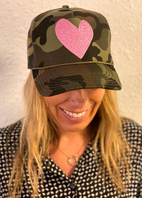Artsy Heart - Camo Trucker Hat