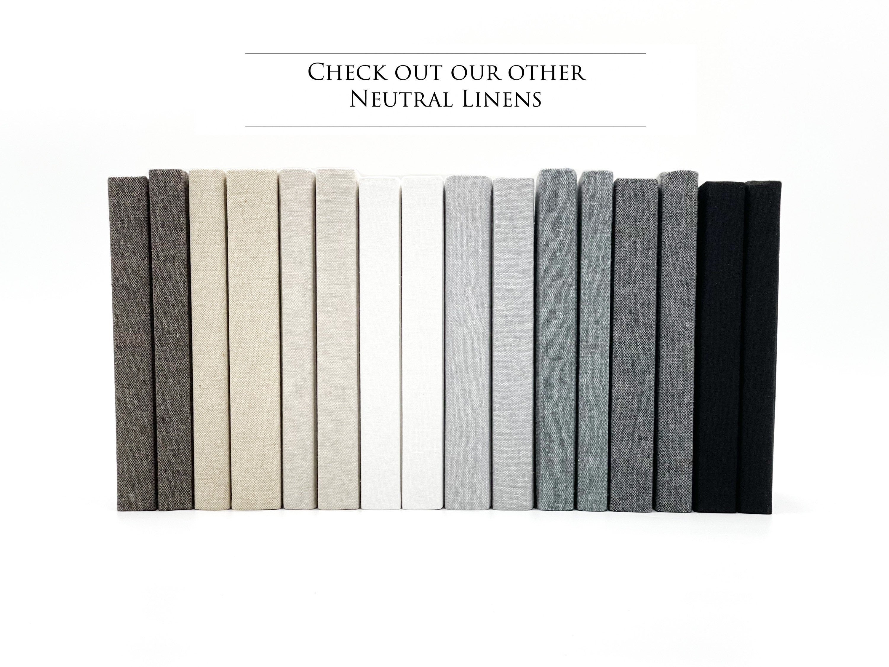 Steel Linen Covered Decorative Books