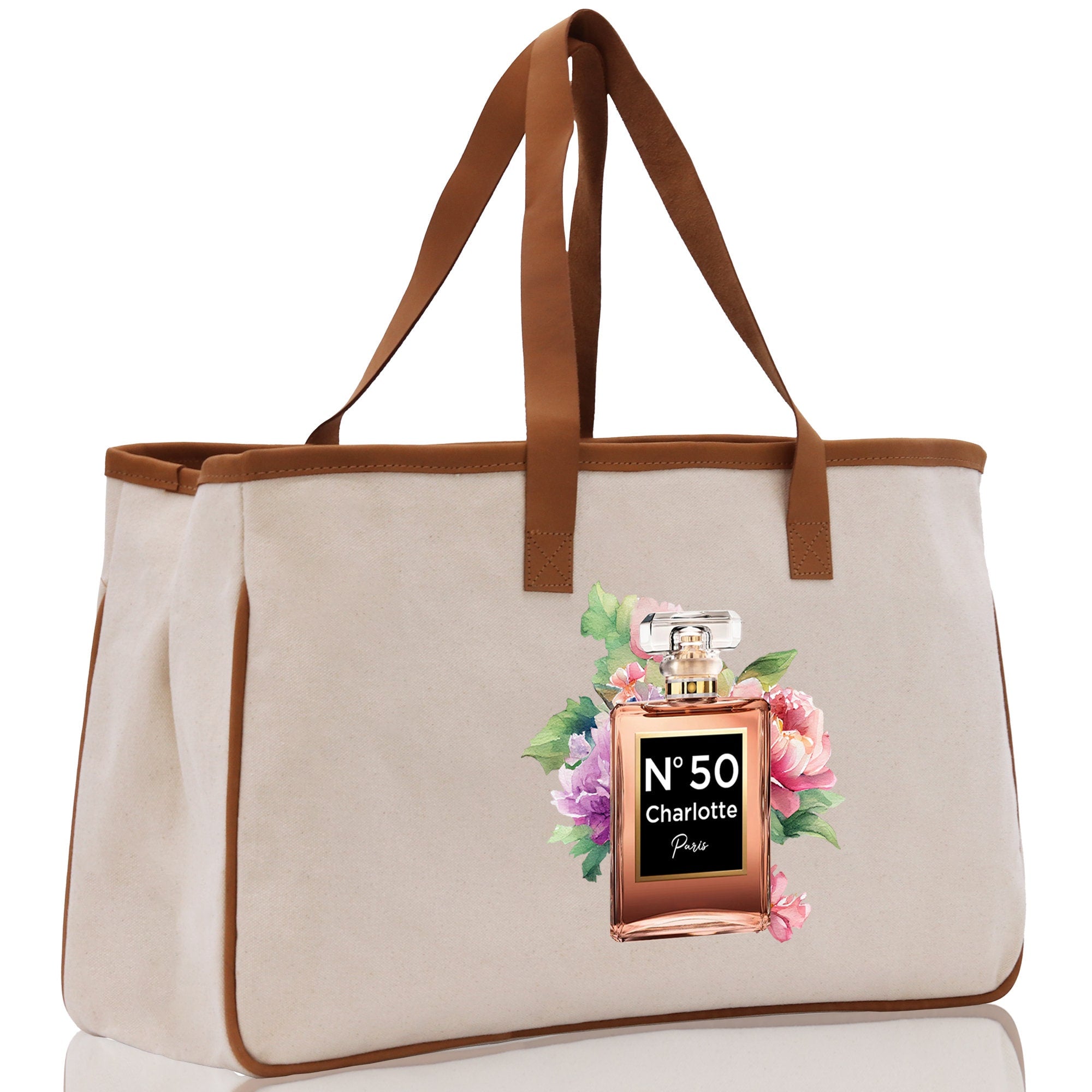 Birthday Celebration Personalized Gift Canvas Tote Bag with Name and State 40th 50th Birthday Gift Tote Bag for Her Custom Birthday Gift
