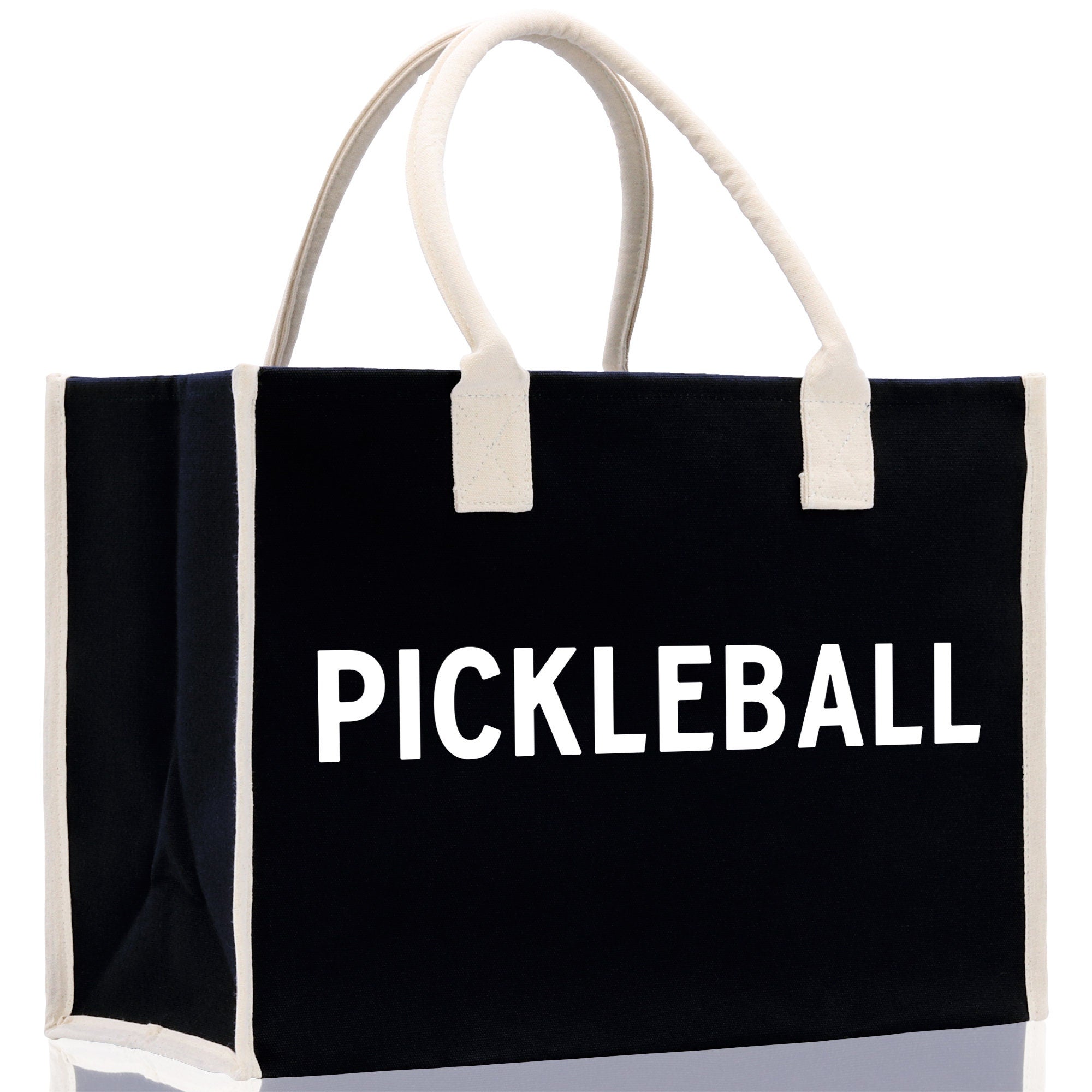 Pickleball Tote Bag Personalized Pickleball Party Favors Custom Pickleball Player Gift Pickleball Cotton Canvas Tote Bag