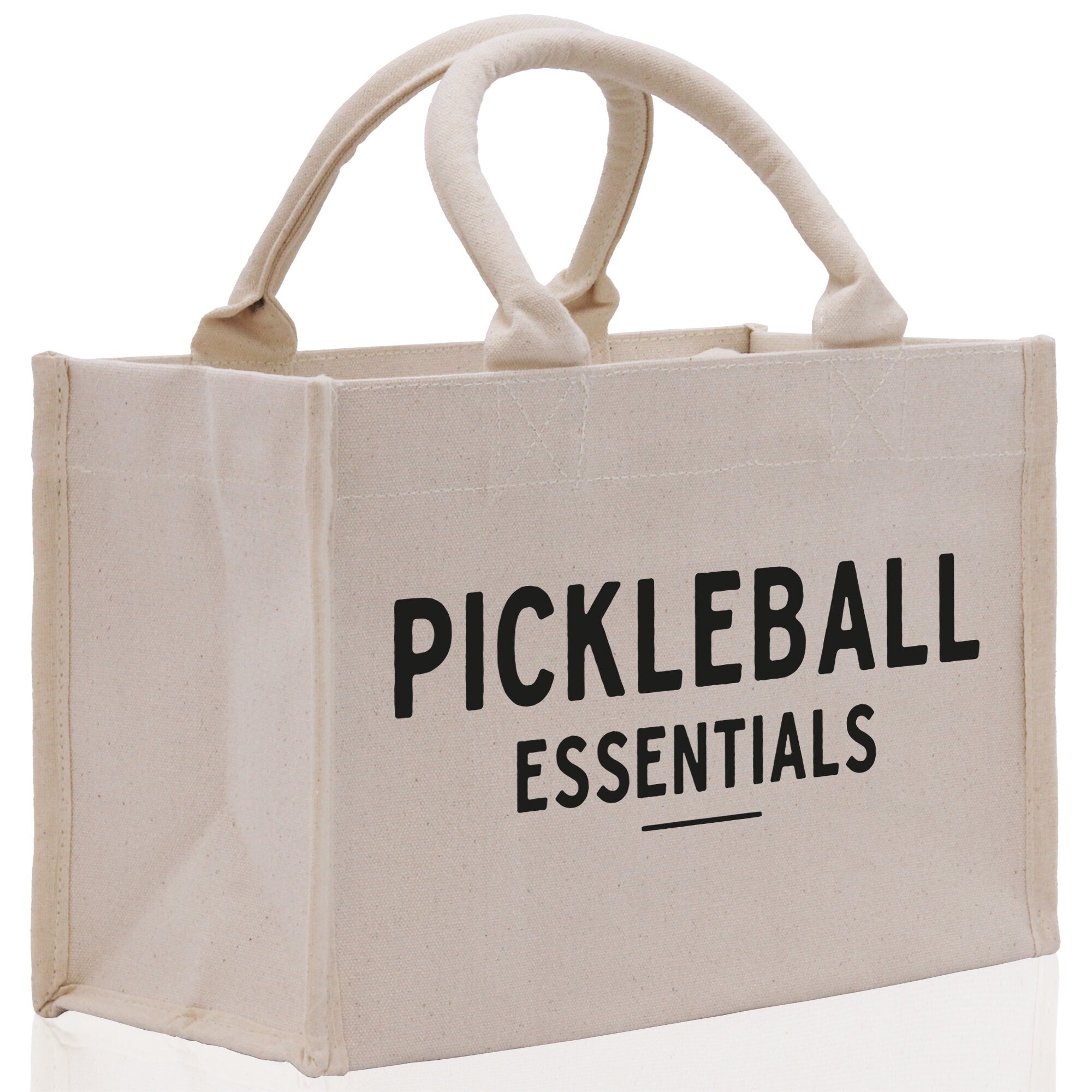 Pickleball Cotton Canvas Tote Bag Pickleball Party Favors Pickleball Player Gift Bag Pickleball Lovers Gift Bag Pickleball Gift Idea