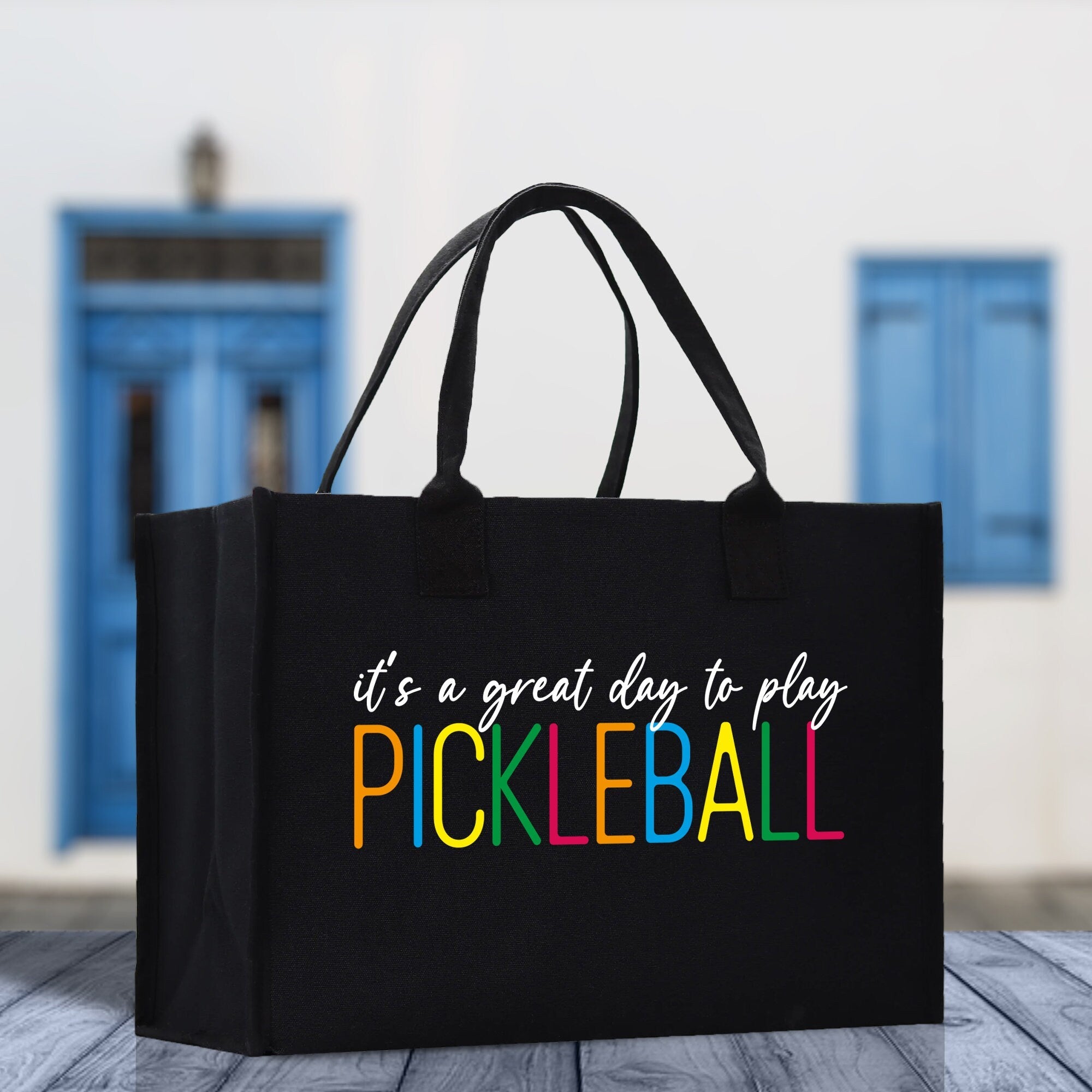 Pickleball Cotton Canvas Tote Bag Pickleball Party Favors Pickleball Player Gift Bag Pickleball Lovers Gift Bag Pickleball Gift Idea