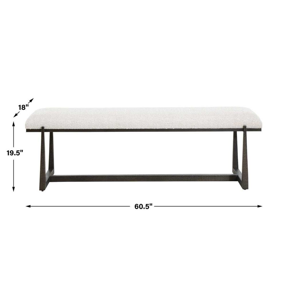 The Aurelia Antique Upholstered Bench
