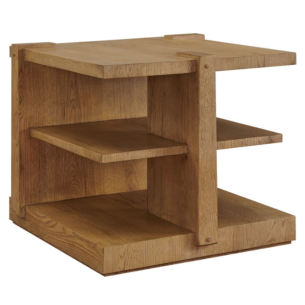 Cerused White Oak Display Table
