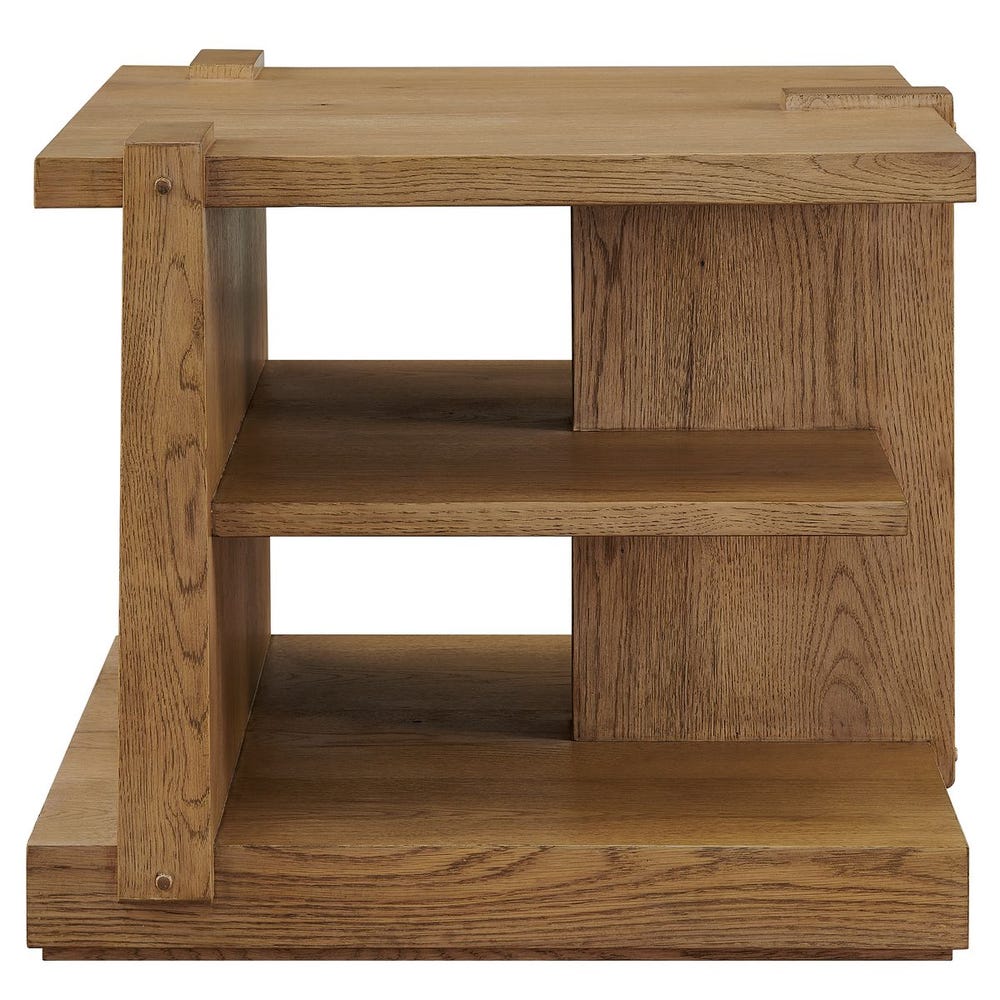 Cerused White Oak Display Table