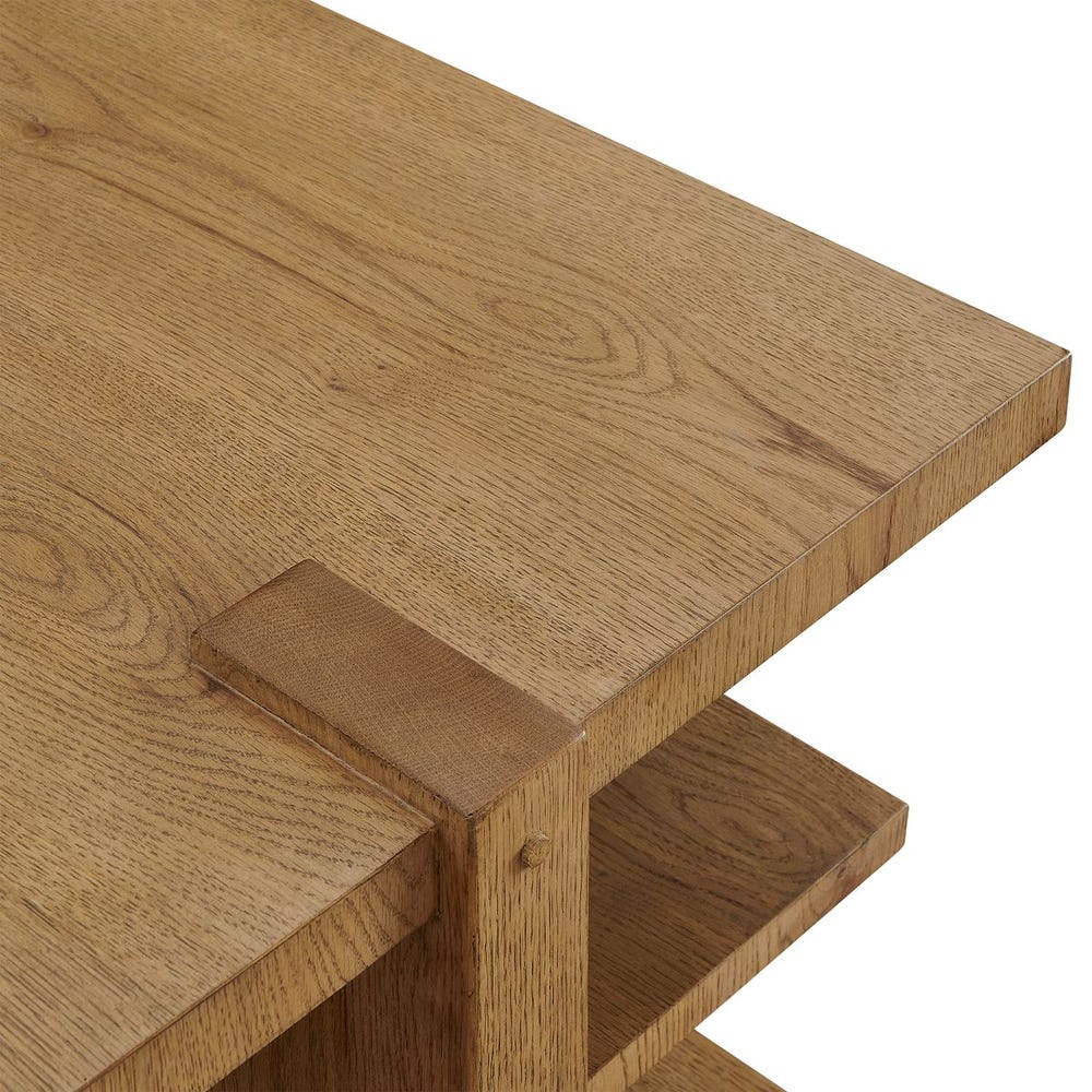 Cerused White Oak Display Table