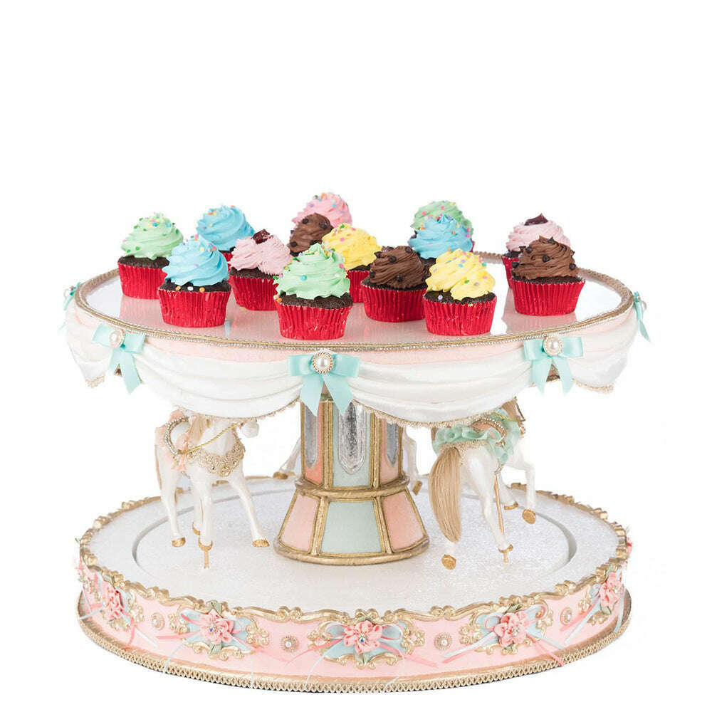 Joyeux Noel Carousel Server | Christmas Decor | Katherine's Collection