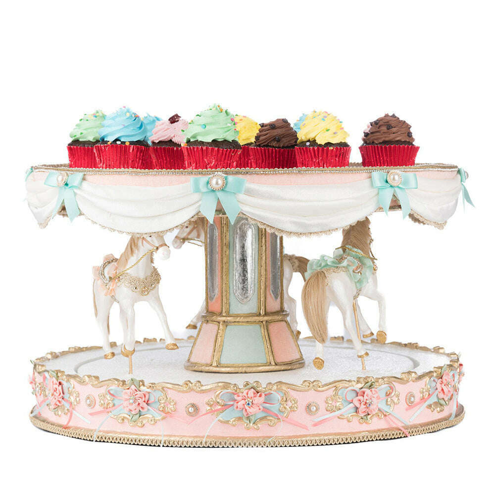 Joyeux Noel Carousel Server | Christmas Decor | Katherine's Collection